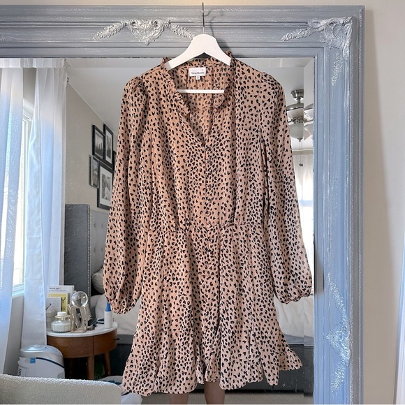 HEARTLOOM RACHELLE Animal Print Mini Dress XS - Picture 2 of 10